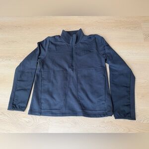 Under Armour Men's Size S Tactical Rival Job Fleece Navy 1/4 Zip Loose Pullover